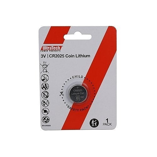 UltraTech IM-CR2025 Lithium Battery, 3V