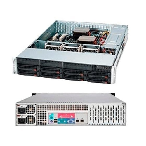 Inaxsys 2U-IPS-10T-DS Video Surveillance Systems, 2U Rackmount IP Server with Redundant PS, 10000 GB HDD