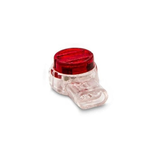 Triplett URC-100PK 3-Wire UR IDC Insulation Displacement Connectors for 19â€\\"26 AWG Solid Copper Wire, Red, 100 Pack