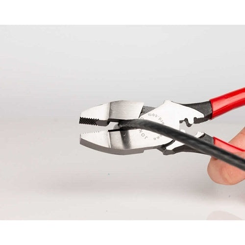 Jonard Tools JIC-685 Lineman\'s Pliers with Fish Tape Puller and Crimper