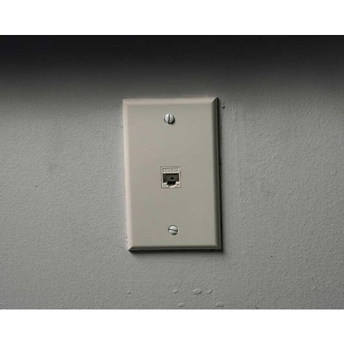 Jonard Tools K-W1/10 Single Gang Keystone 1-Port Wall Plate, 10-Pack