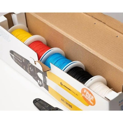 Jonard Tools R30-51000 30 AWG Kynar Wire and Dispenser Box, 5000\', 5 Color Set