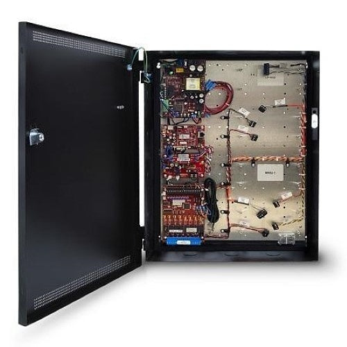 LifeSafety Power FPO75-C4D8PE2M/T4-B Managed Power System, 4 Lock, 8 Auxiliary, 2 Managed Outputs, Tie-Wrap Wiring, Gray