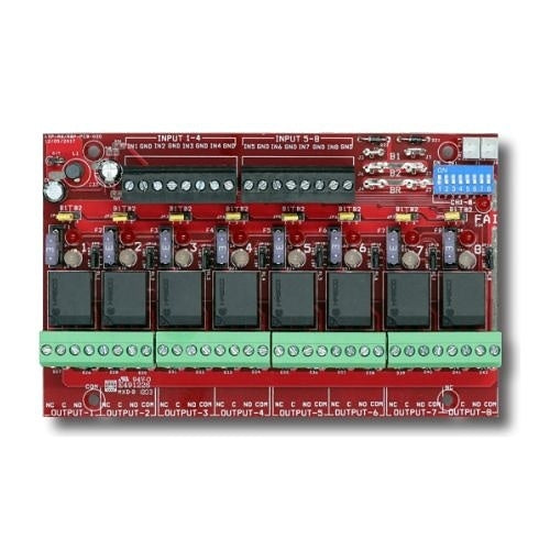 LifeSafety Power R8P-BOXED Lock Output Module, 8-Outputs