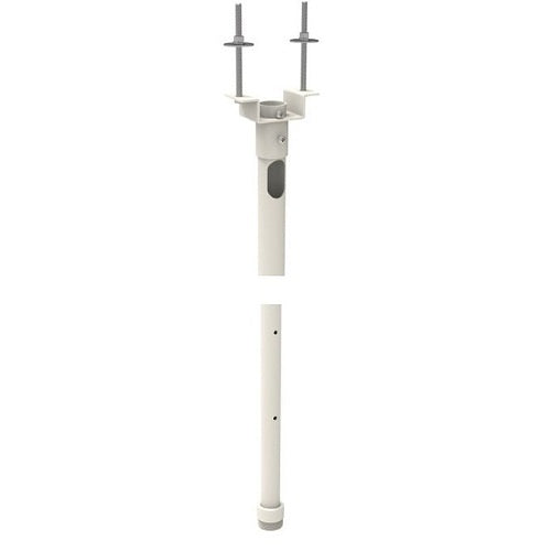 3Si CM-XL-5-W Telescoping Pole for Use with MMB060X Ceiling Mount, 2-5.5', White