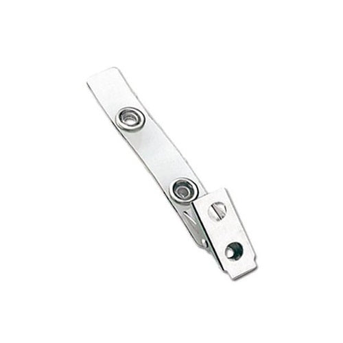 Brady ID 2105-2000 ID Card and Badge Holder, Strap Clip with 2-Hole Nps Clip