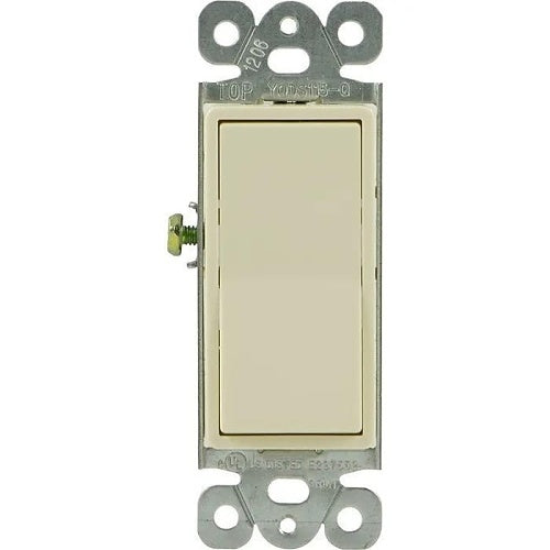 Jasco 18269 GE 3-Way Rocker Switch, Light Almond