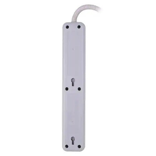 Jasco 41352 GE 6-Outlet 3\' Surge Protector with Braided Cord, White