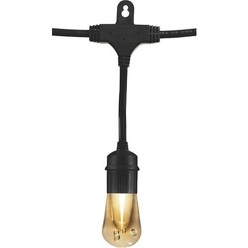 Jasco 66900 Pro Series RGBW Vintage LED Cafe Lights, RF, 48\', 24-Bulbs