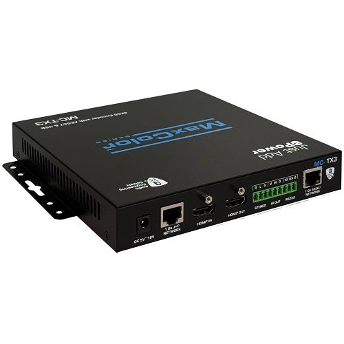 Just Add Power MC-TX3 MaxColor Series 4K60 Transmitter with AES67 and USB-C