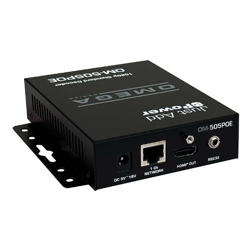 Just Add Power OM-505POE 3G Ultra Series 2G/3G 1080P Receiver, 505 PoE (Previous VBS-HDIP-505POE)