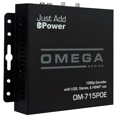 Just Add Power OM-715POE HD over IP Enhanced Gigabit Transmitter, 1080p, 30W PoE (Previous VBS-HDIP-715POE)
