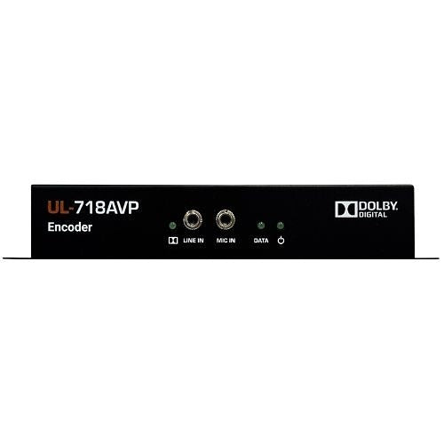 Just Add Power UL-718AVP Ultra HD IP A/V Pro DSP Enhanced Gigabit PoE Transmitter, 10W PoE (Previous VBS-HDIP-718AVP)