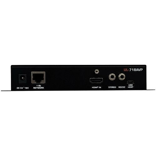 Just Add Power UL-718AVP Ultra HD IP A/V Pro DSP Enhanced Gigabit PoE Transmitter, 10W PoE (Previous VBS-HDIP-718AVP)