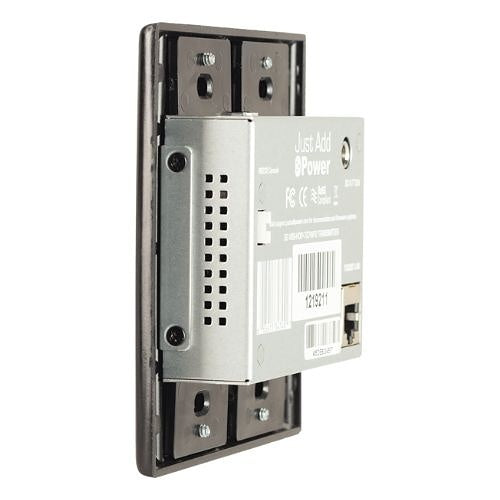Just Add Power UL-707WP2-BL 3G Ultra Series 2-Gang Thin Wall Plate Transmitter, 10W PoE, Black (Previous VBS-HDIP-707WP2)