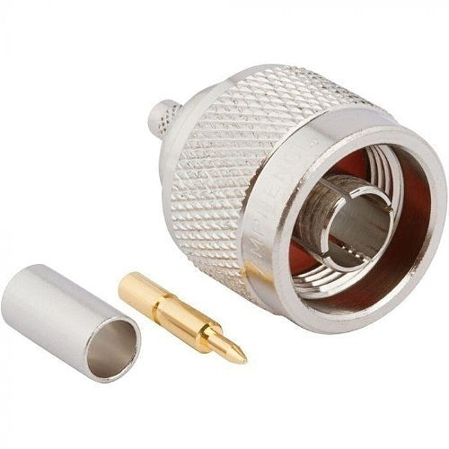 Amphenol RF 112562 BNC Straight Crimp Plug, RG-8 RG-213 RG-225, 50 Ohm