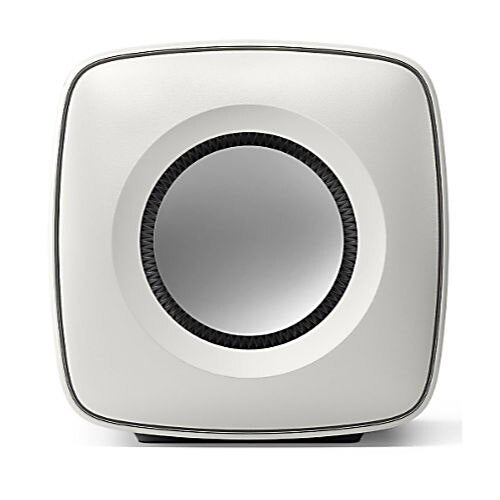 KEF Uni-Core Dual 6.5\\" Drivers 1000w RMS Subwoofer w/ Music Integrity Engine® Mineral White – Each