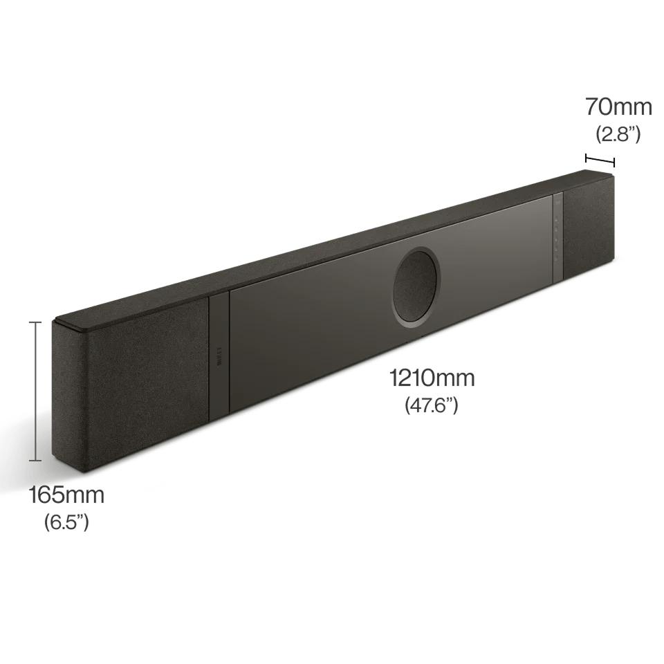 KEF XIO Soundbar Dolby Atmos and 5.1.2 spatial audio – Black