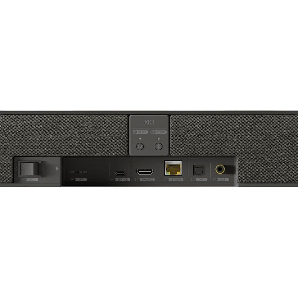 KEF XIO Soundbar Dolby Atmos and 5.1.2 spatial audio – Black