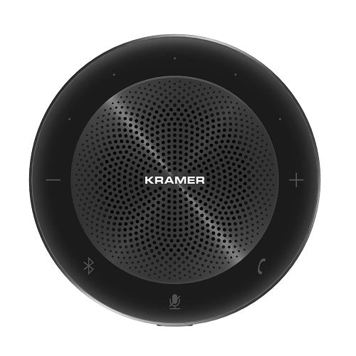 Kramer K-Speak Omni-Directional Speaker Phone, 6 Microphone Array, Bluetooth / USB / Aux Connectivity, and Wireless Charging