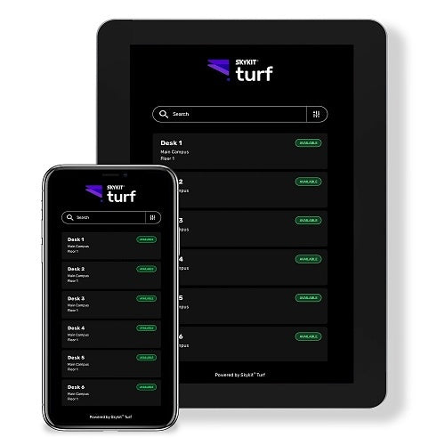 Skykit STDA-1 Turf Desk Booking License, Cloud-Based, SAAS, 1:1 Ratio, 1-Year
