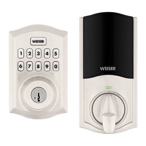 Weiser HC620 TRL Home Connect 620 Traditional Electronic Lock with Z-Wave 700, Satin Nickel (Replaces 9GED18000-016)
