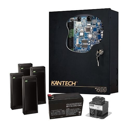 Kantech EK-4-SCM KT-4 Expansion Kit with Controller, 4-Reader, Transformer and Battery