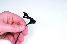 Lavaliere mic black mini XLR (TA4F) connector -Mini for S5.3