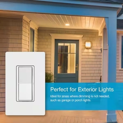 Lutron DVRF-5NS-WH Claro Smart Switch, White