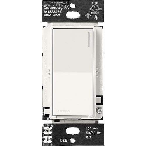 Lutron RRST-8ANS-BW RadioRA RF Sunnata Local Control Electronic Switch for Lighting and Motor Loads, Brilliant White
