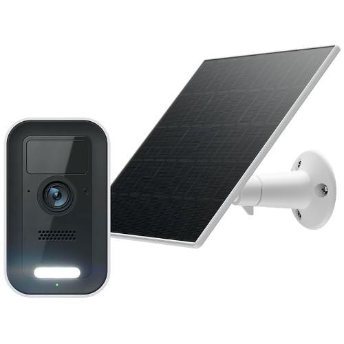 Alarm.com ADC-V731B 4MP Battery-Powered Spotlight Camera and Solar Panel Accessory