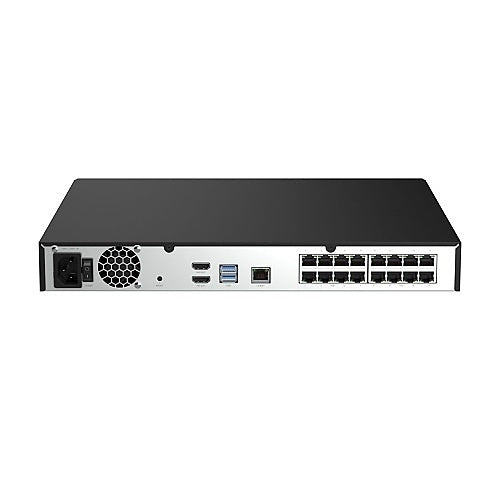 Alarm.com ADC-CSVR2016P-2X12TB Pro Series 16-Channel at 4MP Commercial Stream Video Recorder, 24 TB, Black