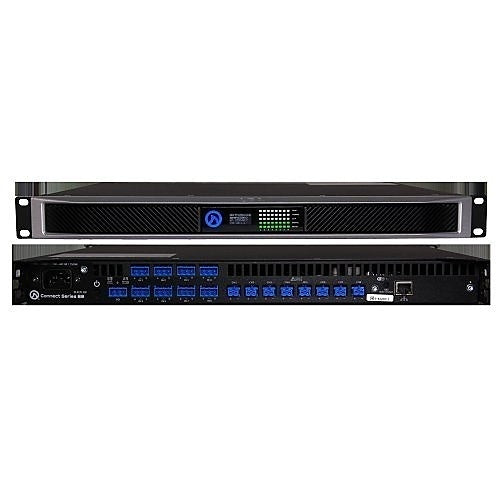 LEA Professional CONNECT 88D 19\\" 8-Channel Amplifier with Dante Inputs, 80W per Channel