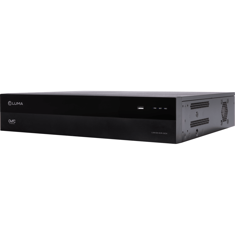 Luma Surveillance™ 820 Series NVR - 32 Channels | 12TB