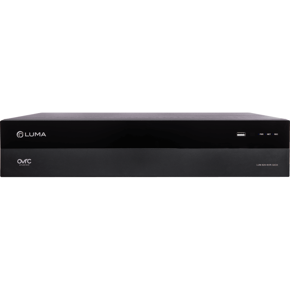 Luma Surveillance™ 820 Series NVR - 32 Channels | 12TB