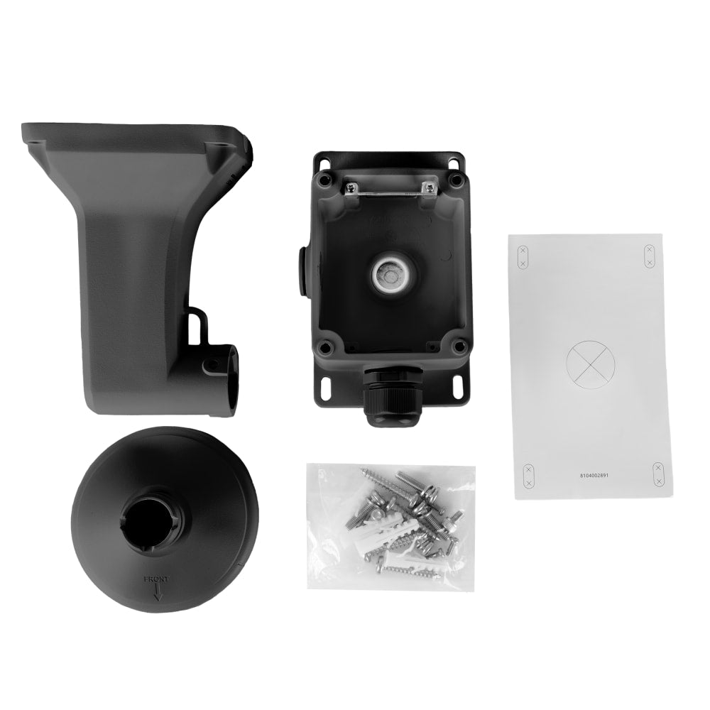 Luma X20 Wall Mount Bracket W Junction Box for Fixed Dome  Black