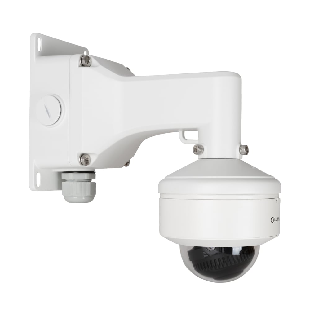 Luma X20 Wall Mount Bracket W Junction Box for Fixed Dome  White