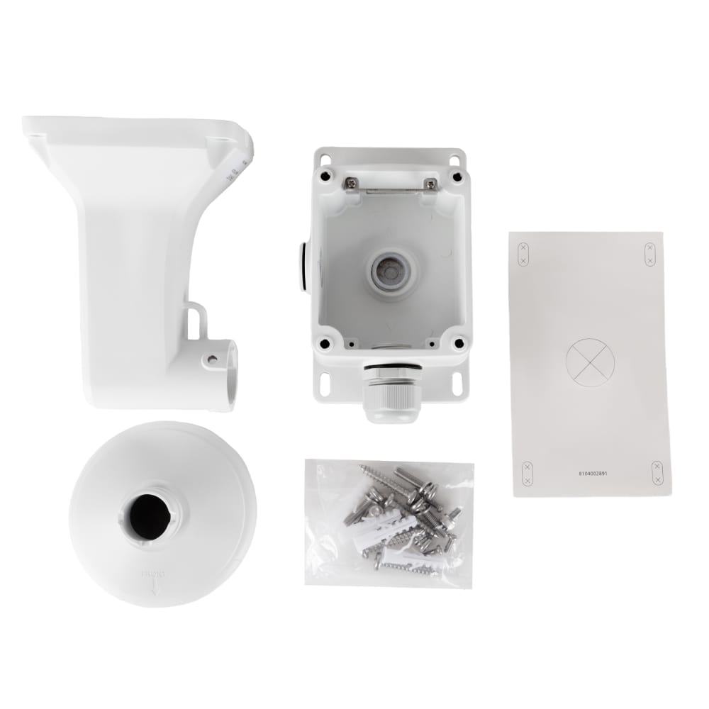 Luma X20 Wall Mount Bracket W Junction Box for Varifocal Dome  White