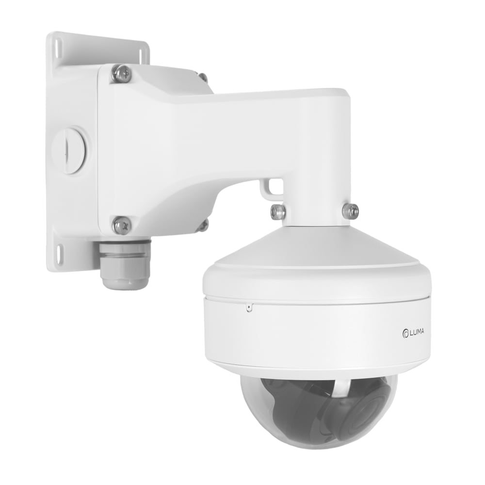 Luma X20 Wall Mount Bracket W Junction Box for Varifocal Dome  White