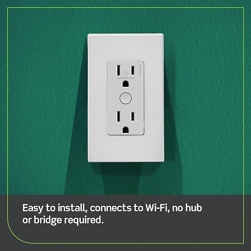 Leviton D215R-1BW Decora Smart Wi-Fi Tamper-Resistant Outlet