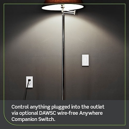 Leviton D215R-1BW Decora Smart Wi-Fi Tamper-Resistant Outlet