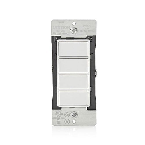 Leviton DW4BC-1BW DECORA Smart Wi-Fi 4-Button Central