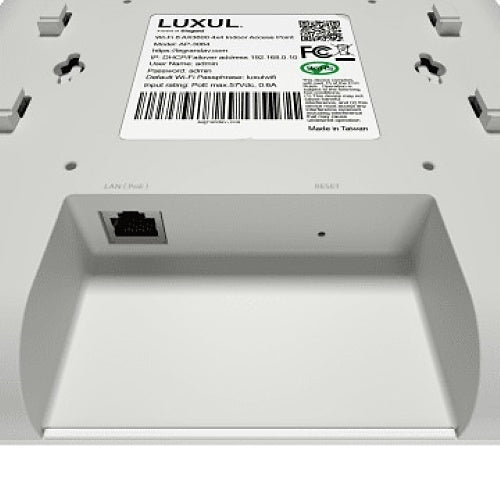 Luxul AP-3064 Wi-Fi 6 AX3600 4x4 Multi-Gig- Wireless Access Point, US Power Cord