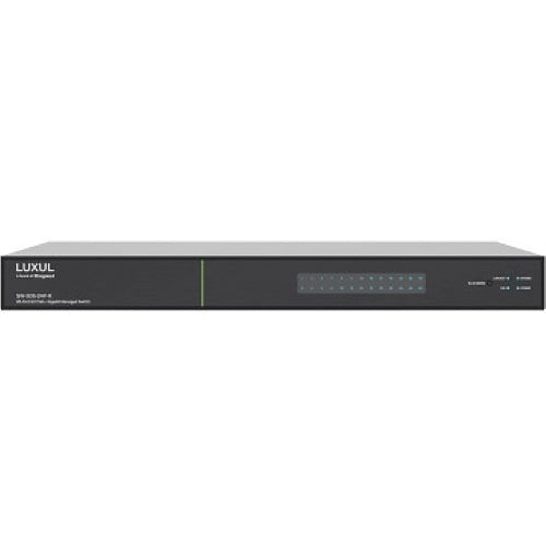 Luxul SW-615-24P-R 24 PoE+/ 4 (10G) SFP+ Rear-Facing Ports, 1 Gb L2/L3 Managed Switch, US Power Cord