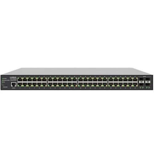 Luxul SW-615-48P-F 48 PoE+/ 4 (10G) SFP+ Front-Facing Ports, 1 Gb L2/L3 Managed Switch, US Power Cord