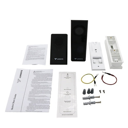 Luminys DW401-CW01 4MP Wired Video Doorbell Kit, IR 10.1m (33\'), Built-In Microphone and Speaker