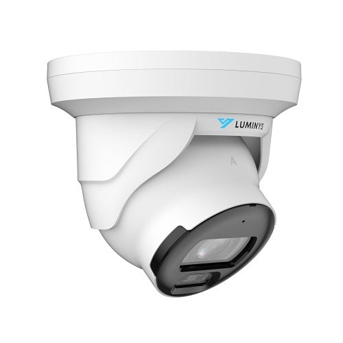 Luminys N3T-5DA2 N3-D 5MP Network LumiDeterrent Flashing White-light Turret Camera, 2.8mm Lens, White