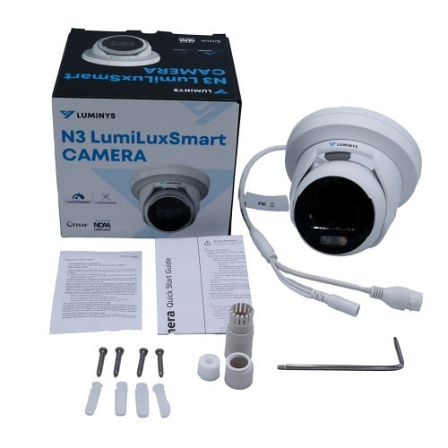 Luminys N3T-8LA2 8MP LumiLuxSmart Turret IP Camera, 2.8mm Lens