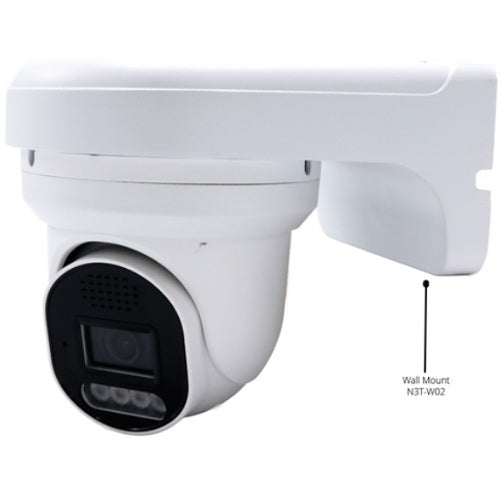 Luminys N3T‑W02 Wall Mount Bracket for N3T‑5KA2 Turret Cameras, Heavy‑Duty Steel, Black