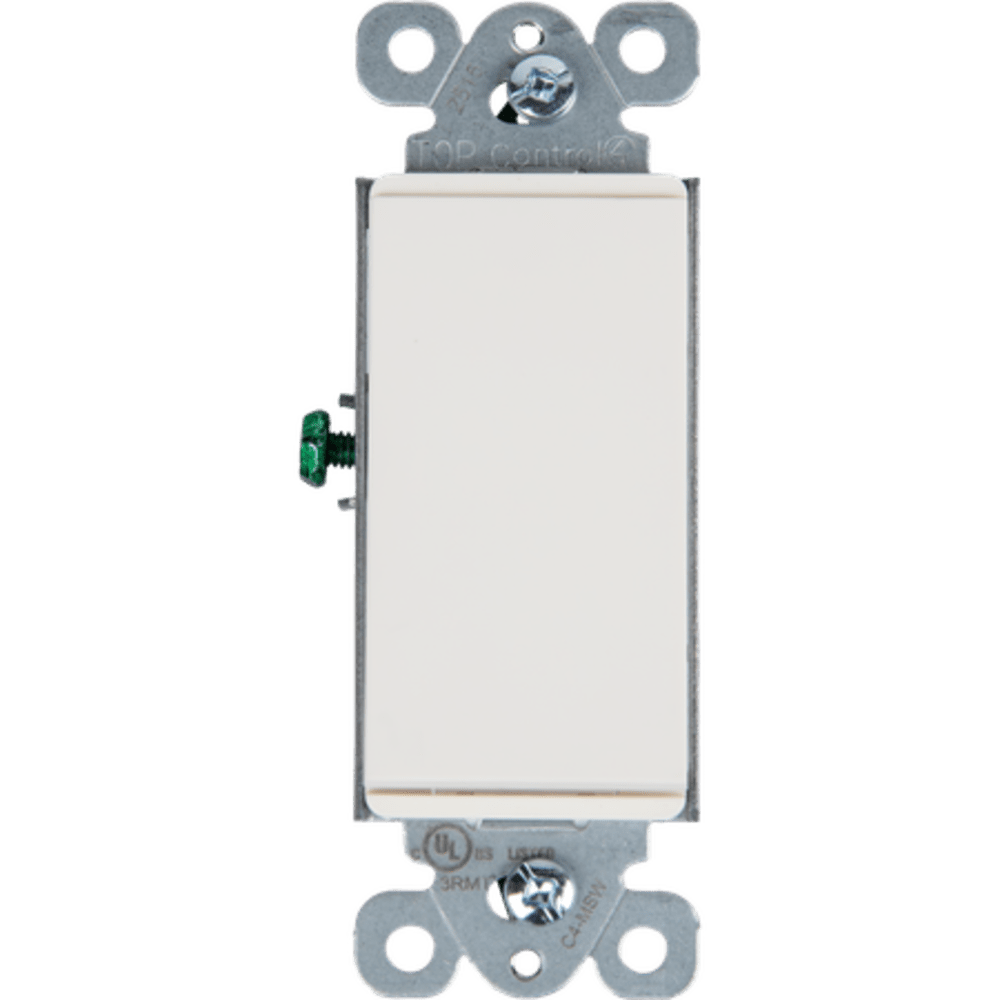 Control4® Mechanical Switch, Contemporary, 120-277VAC/15A (Light Almond)